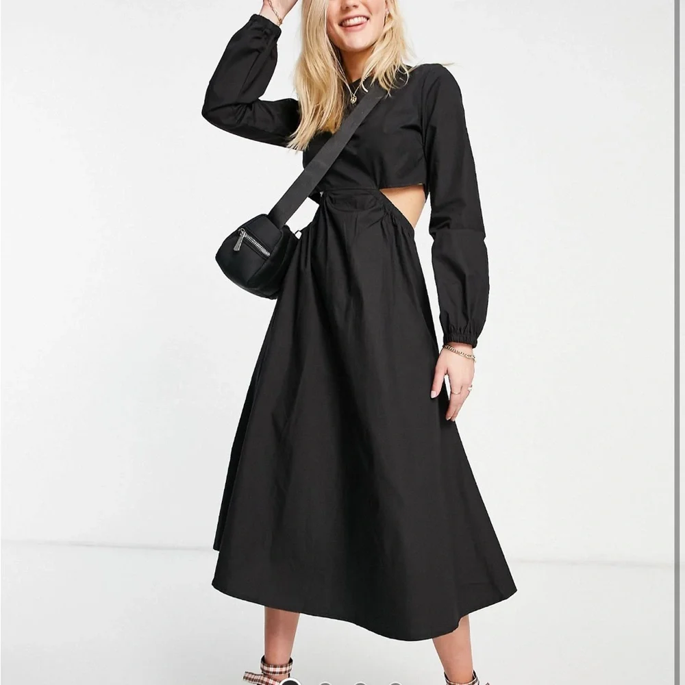 Midi dress with cut out sides - Picture 5 of 6